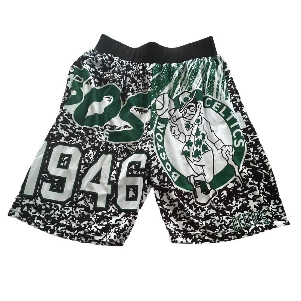 Mitchell & Ness Boston Celtics Hardwood Classics Shorts Black White Green XXXL